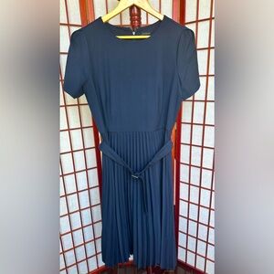 Ann Taylor chic navy blue dress